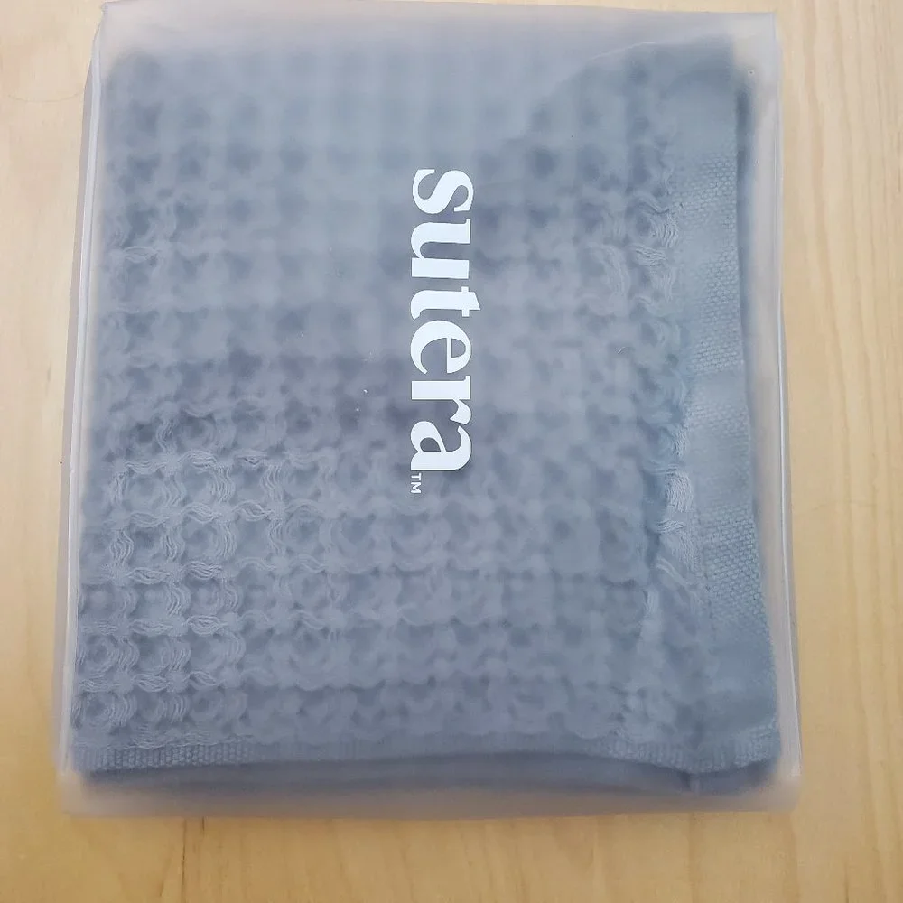 SUTERA Silverthread Hand Towel California Spun Supima Cotton Quick Drying